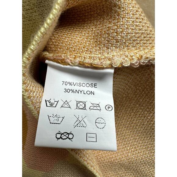 New! VERGE GIRL Yellow strap knit Crop top Size 12 - Picture 4 of 5